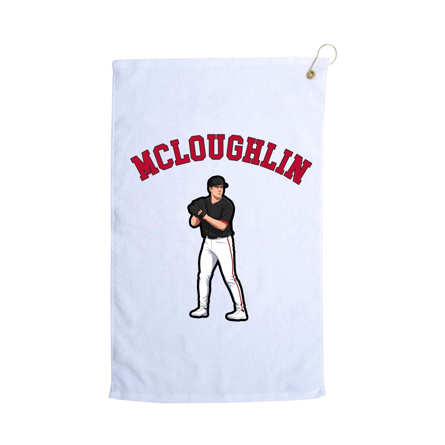 Golf Towel — Shirsey Arch in White