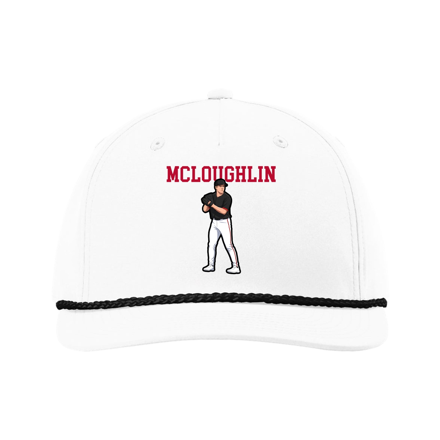 Five-Panel Classic Rope Cap — Shirsey in White