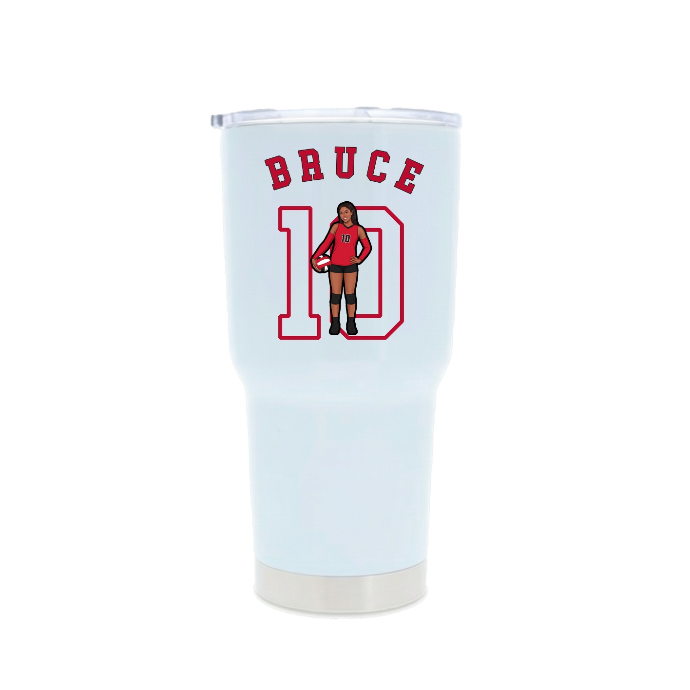30oz Stainless Steel Tumbler — Shirsey Arch in White