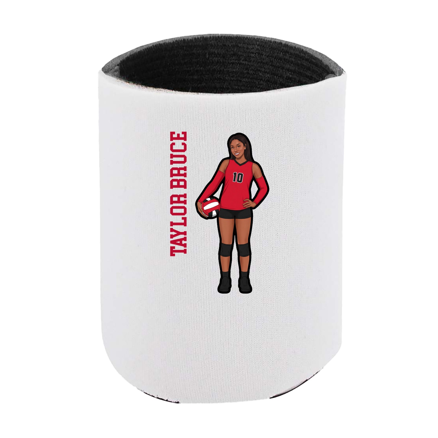 Can Holder — Name Vertical in White