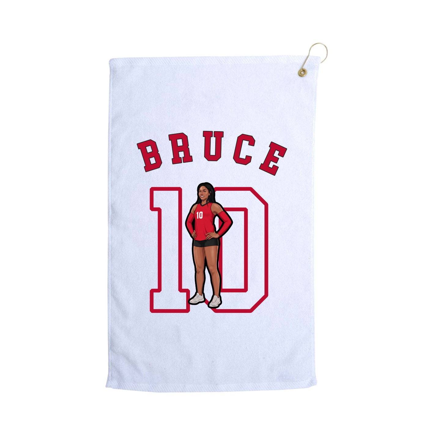 Golf Towel — Shirsey Arch in White