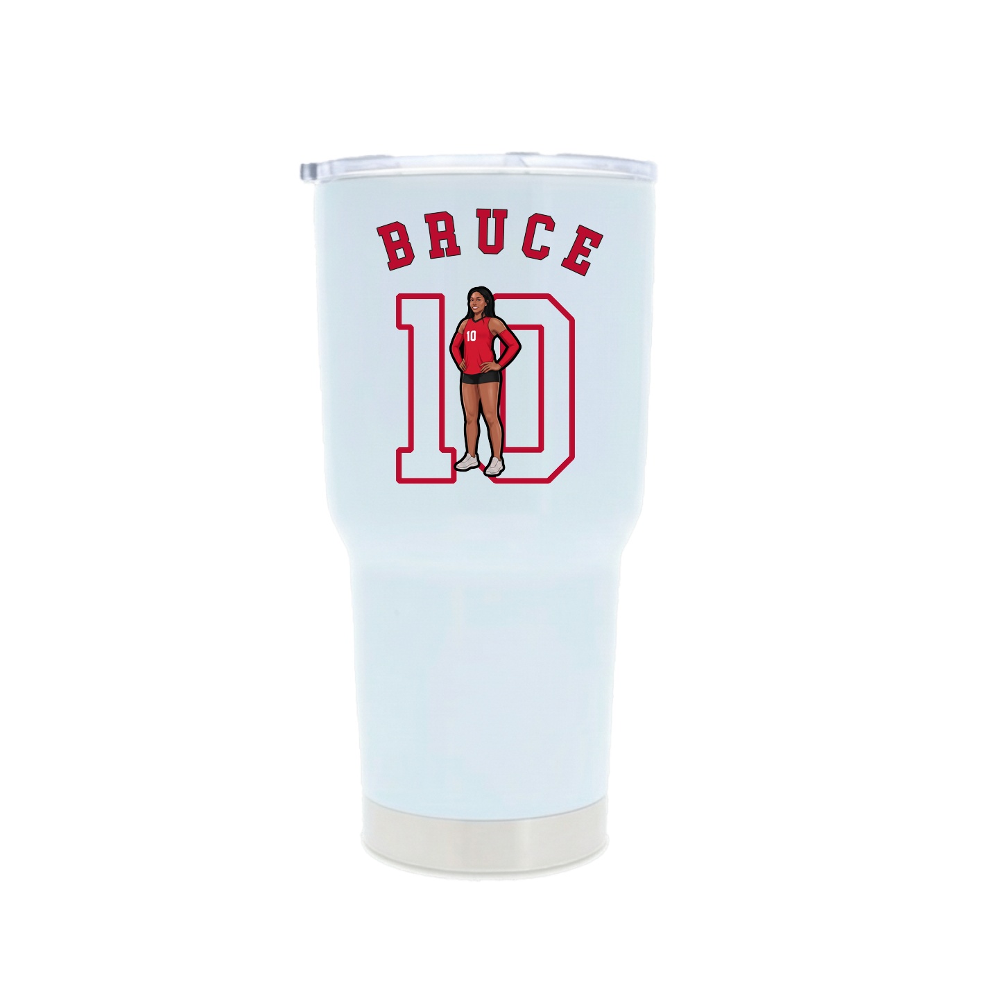 30oz Stainless Steel Tumbler — Shirsey Arch in White