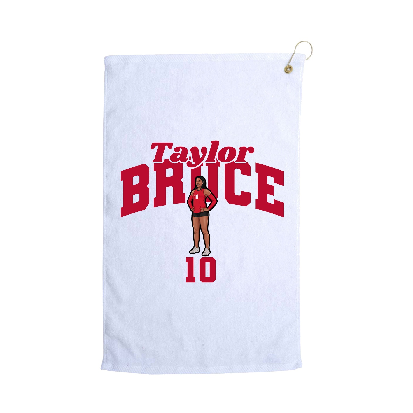 Golf Towel — Signature Arch in White