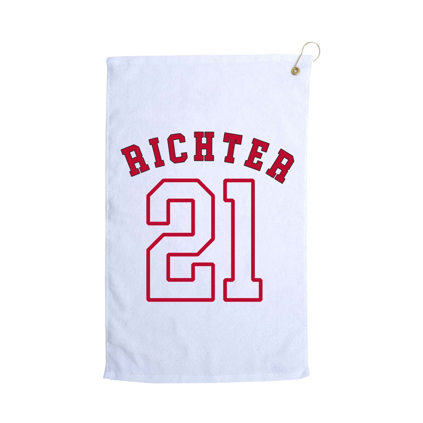 Golf Towel — Shirsey Arch in White