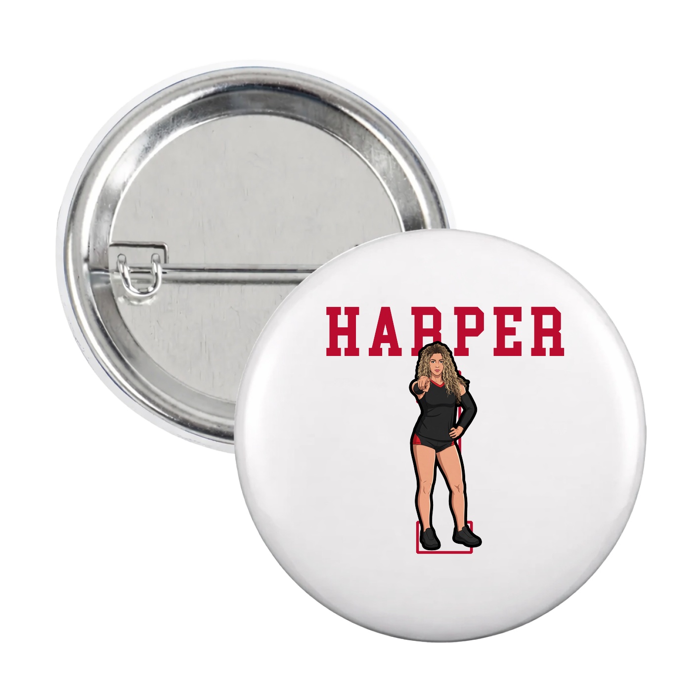 Game Day Button — Shirsey in White