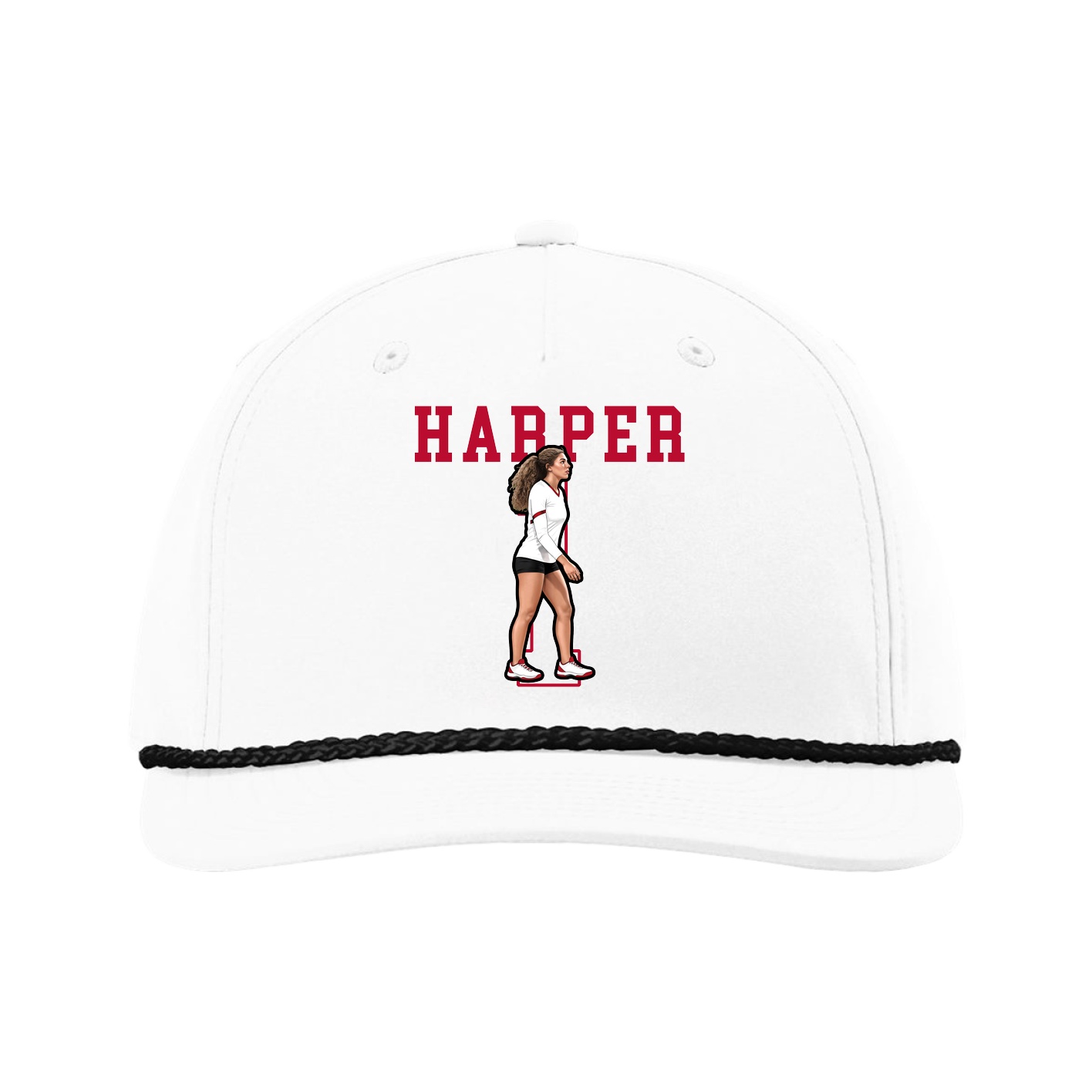 Five-Panel Classic Rope Cap — Shirsey in White