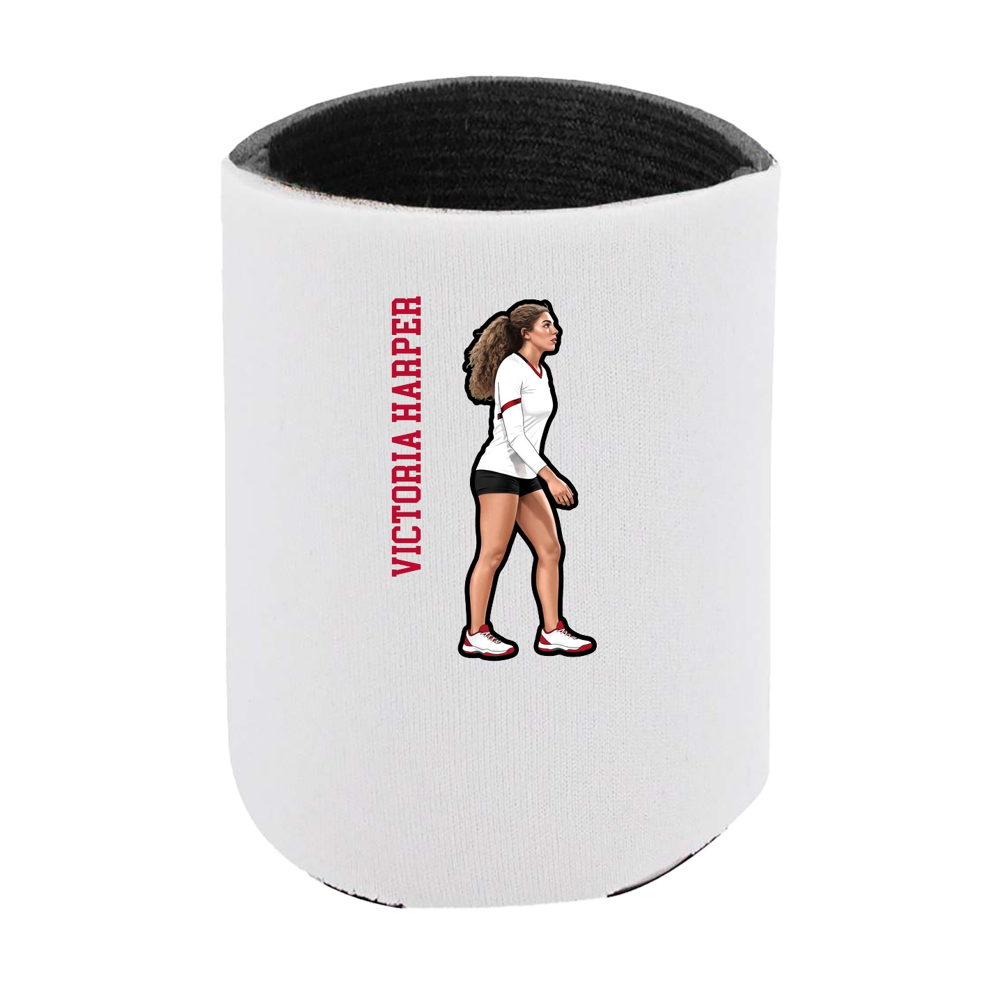 Can Holder — Name Vertical in White