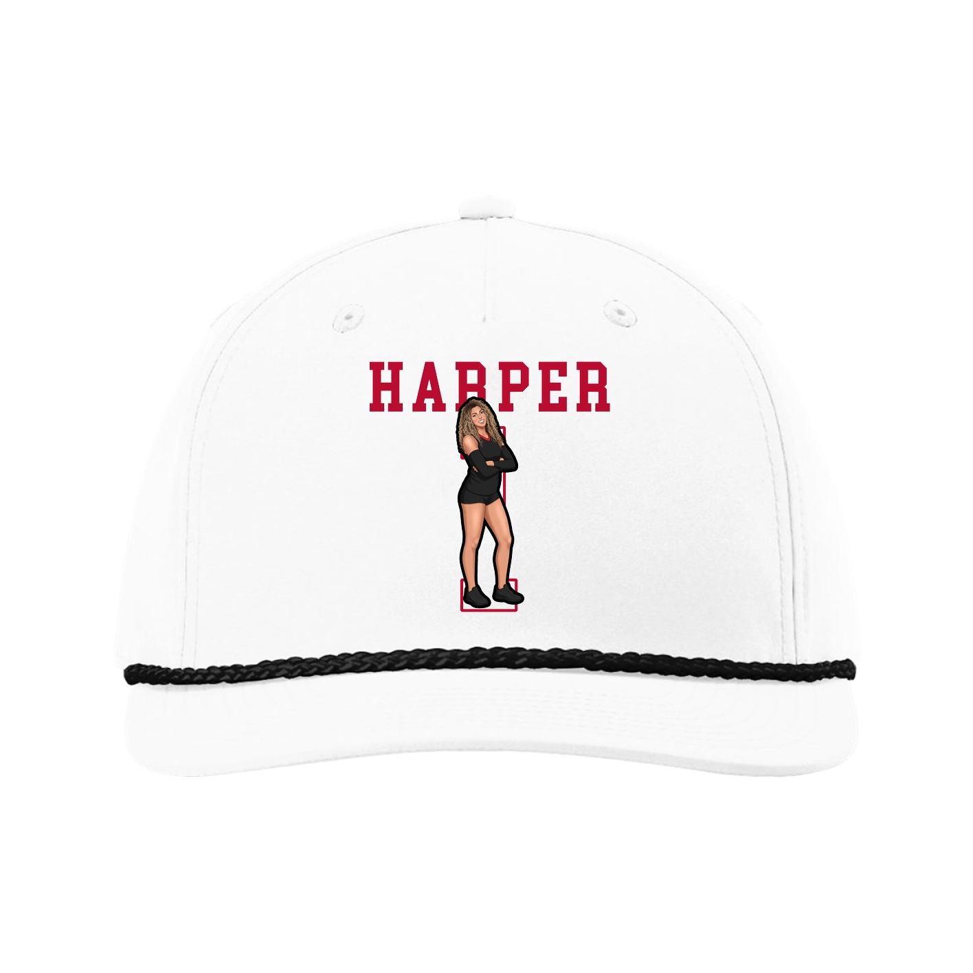 Five-Panel Classic Rope Cap — Shirsey in White