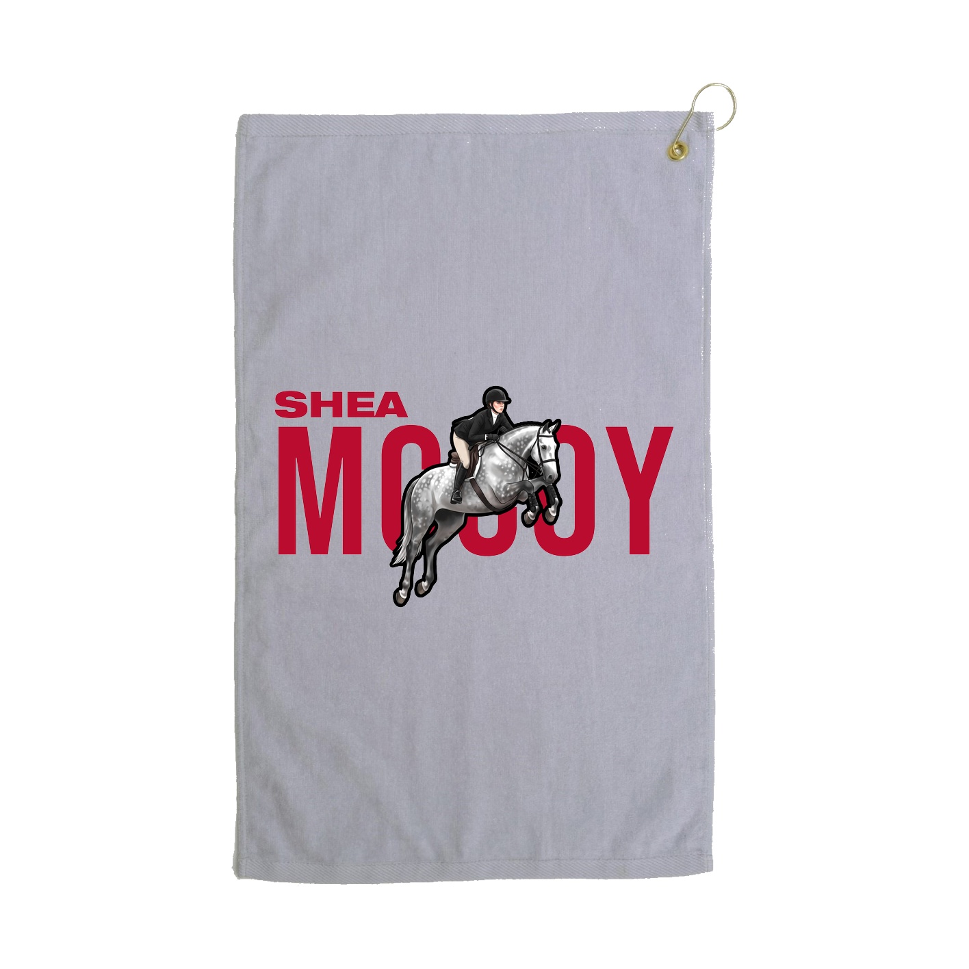 Golf Towel — Player Name in Grey