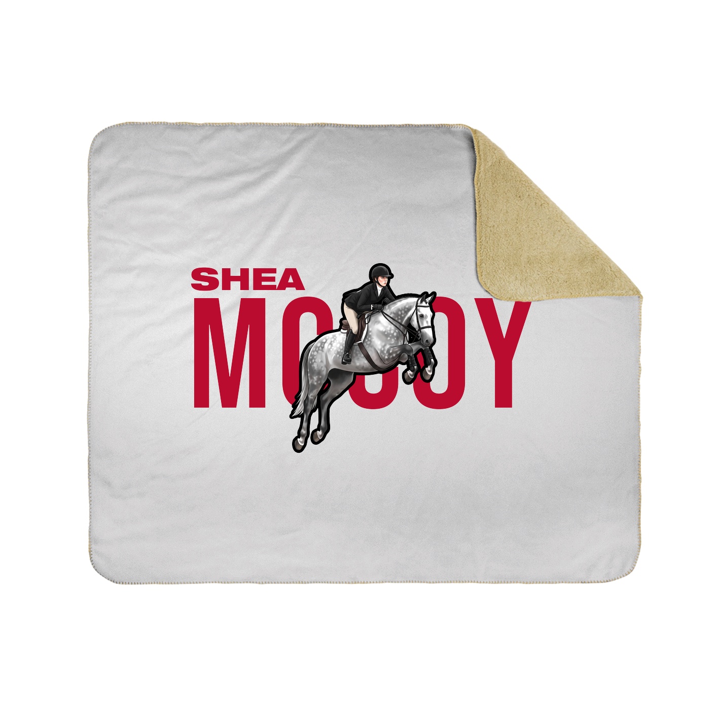 Throw Blanket — Player Name in White
