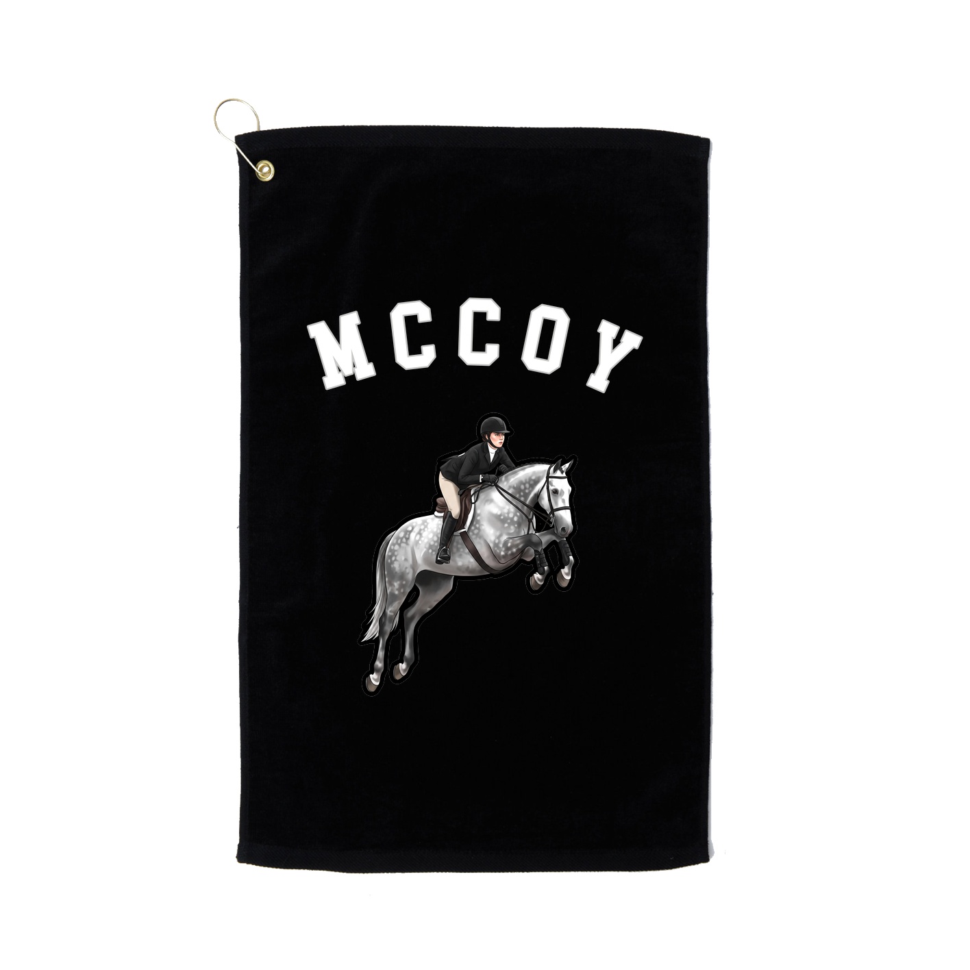 Golf Towel — Shirsey Arch in Black