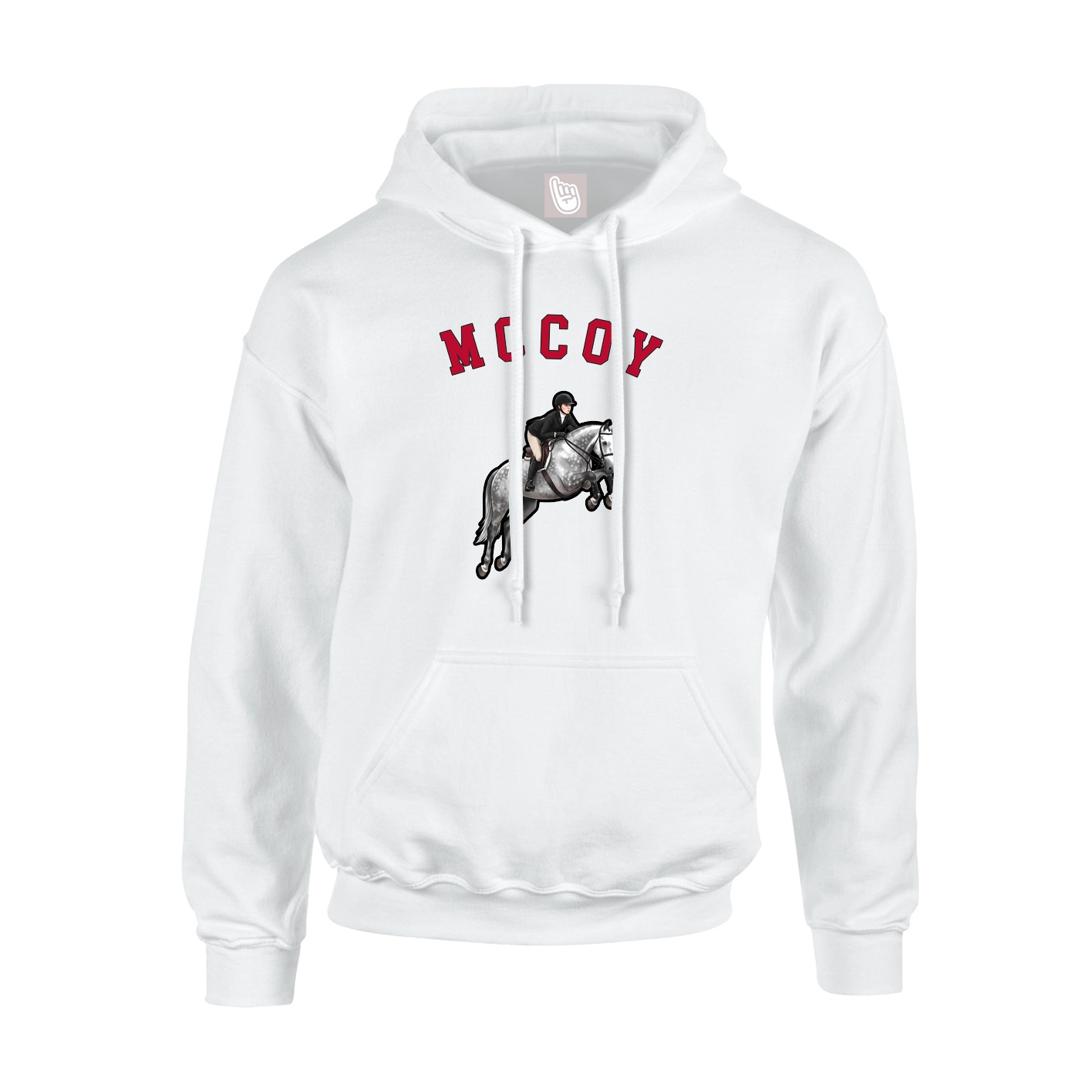 Youth Hoodie — Shirsey Arch in White