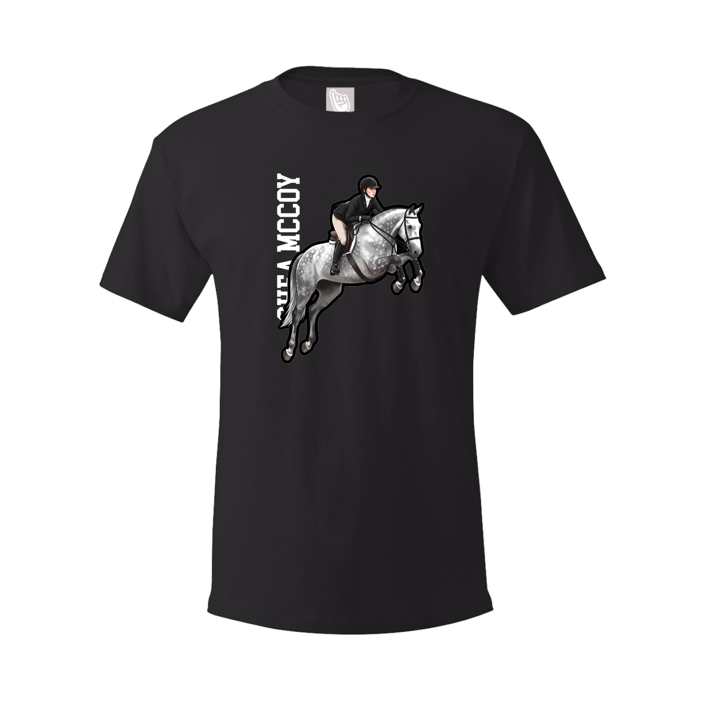 Tee — Name Vertical in Black