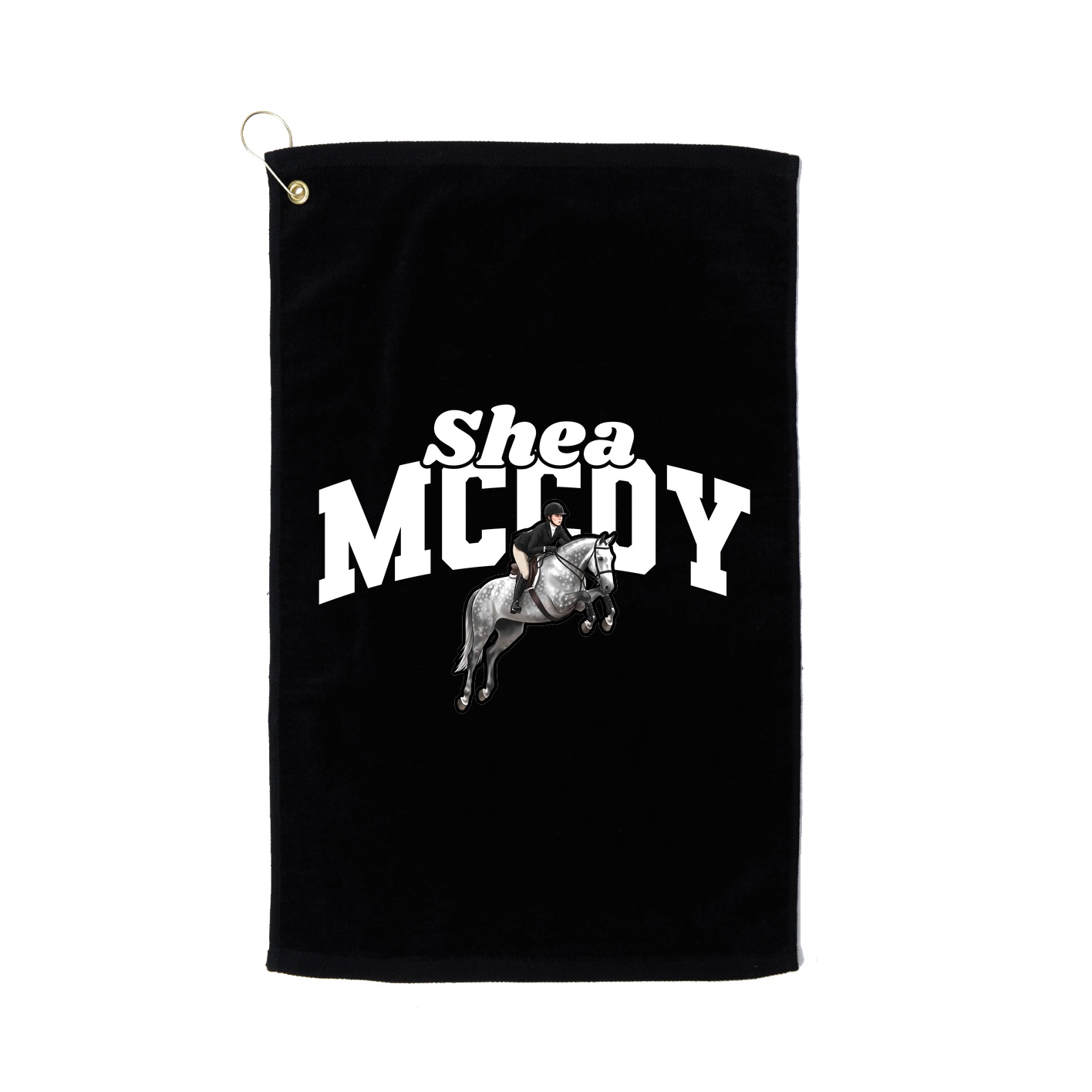 Golf Towel — Signature Arch in Black