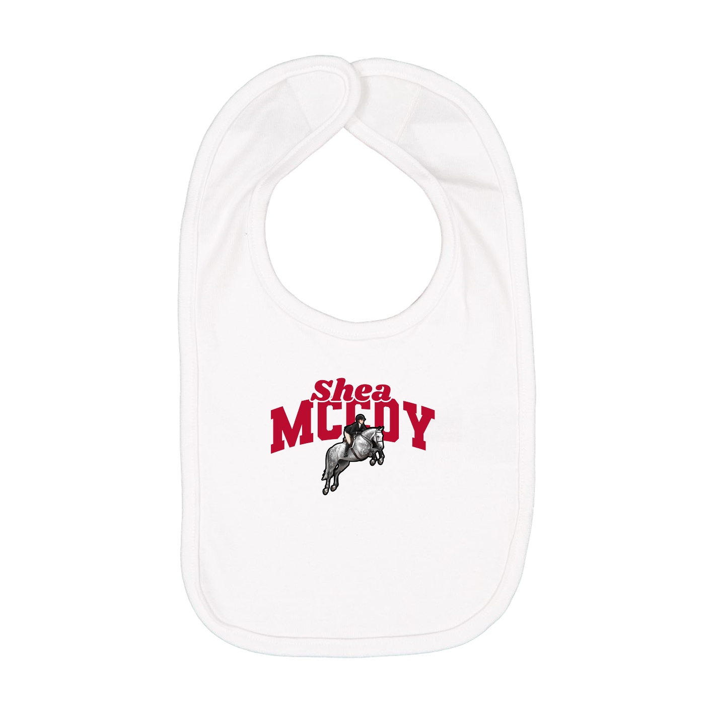 Infant Bib — Signature Arch in White