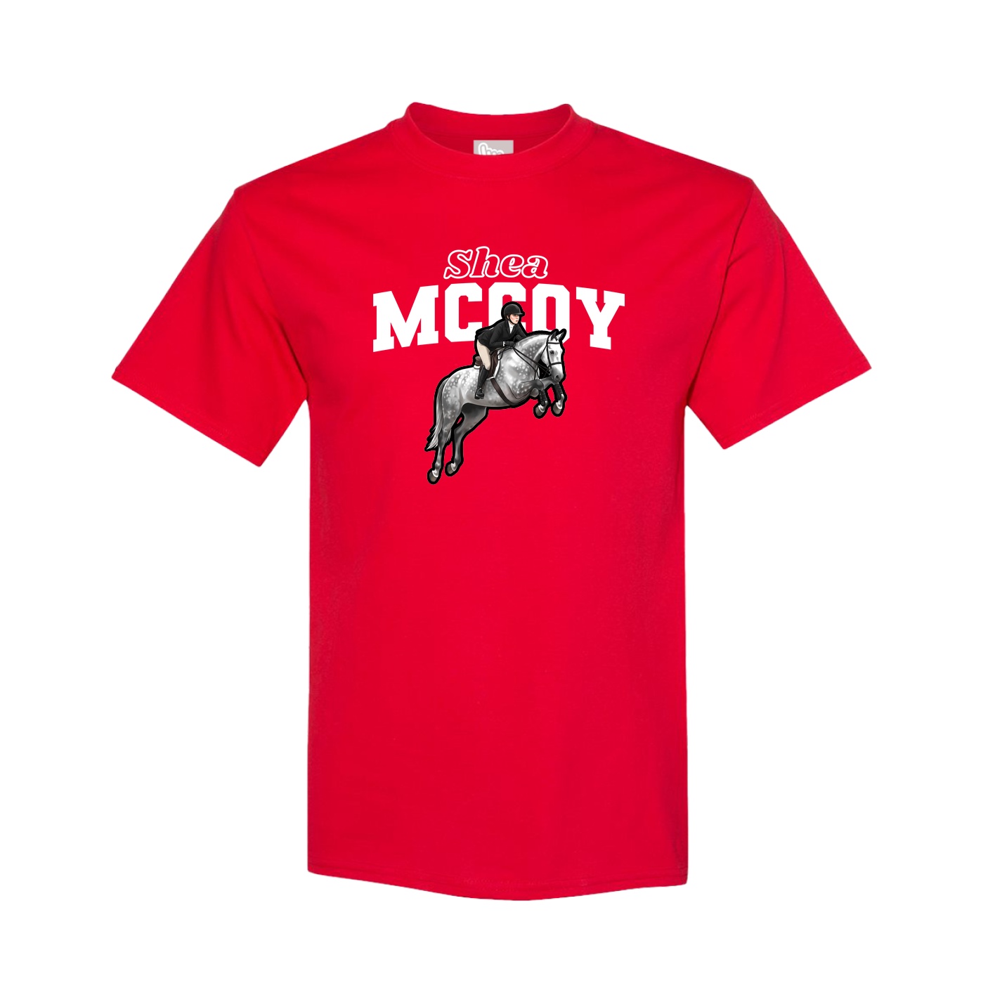 Youth Tee — Name Arch in Red