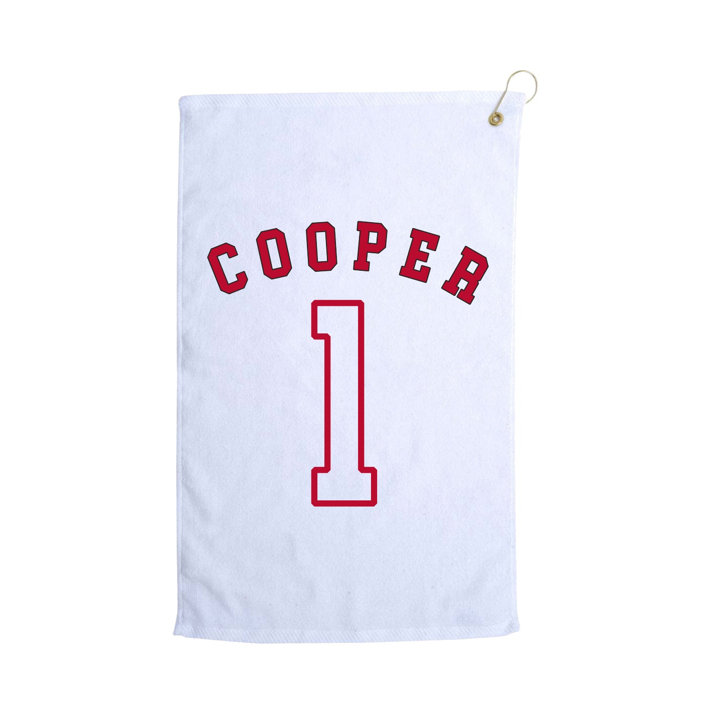 Golf Towel — Shirsey Arch in White