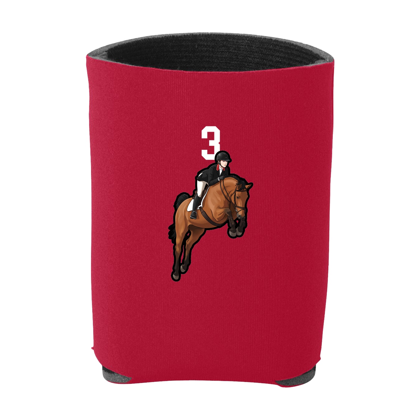Can Holder — Number Top in Red