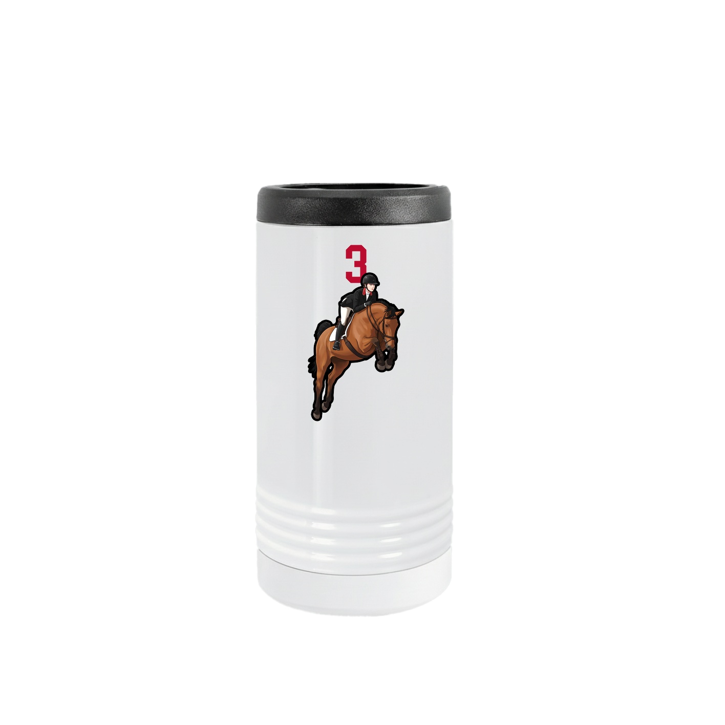 Slim Beverage Holder — Number Top in White