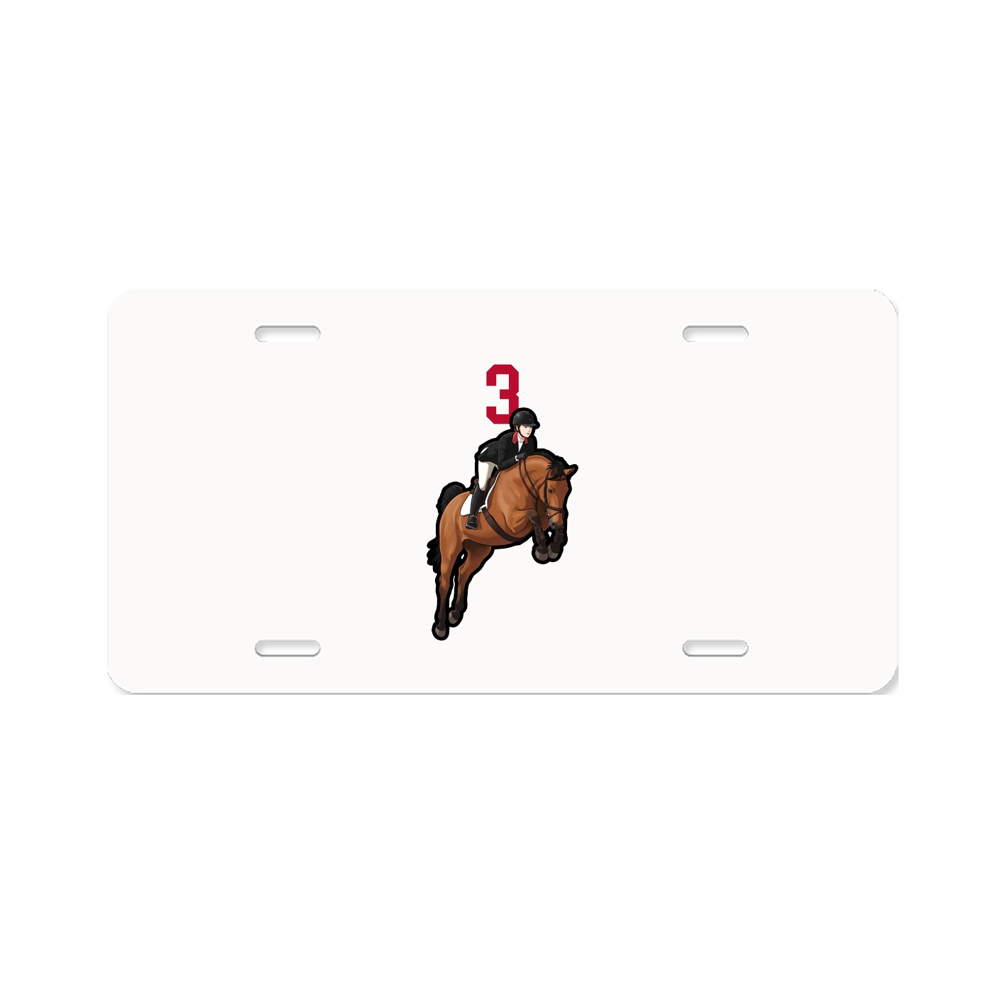 License Plate — Number Top in Classic