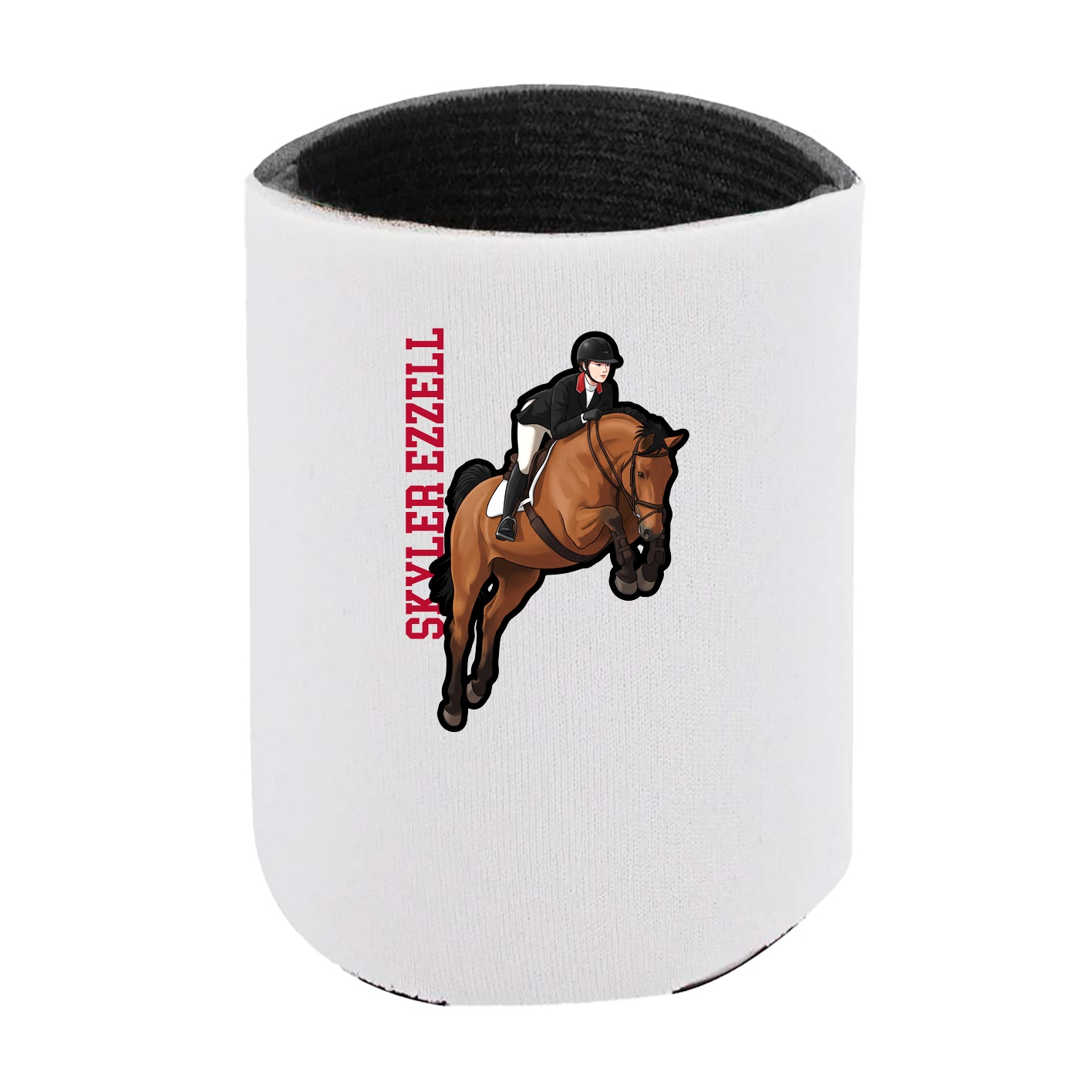 Can Holder — Name Vertical in White