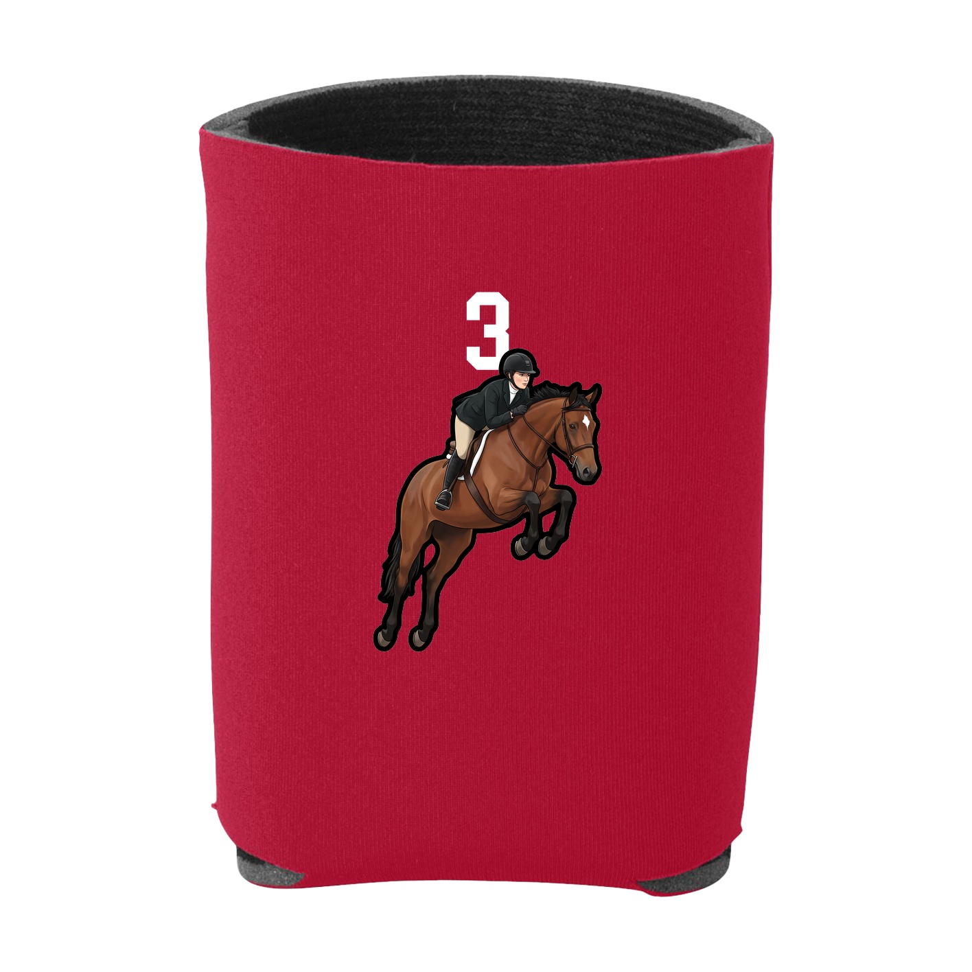 Can Holder — Number Top in Red