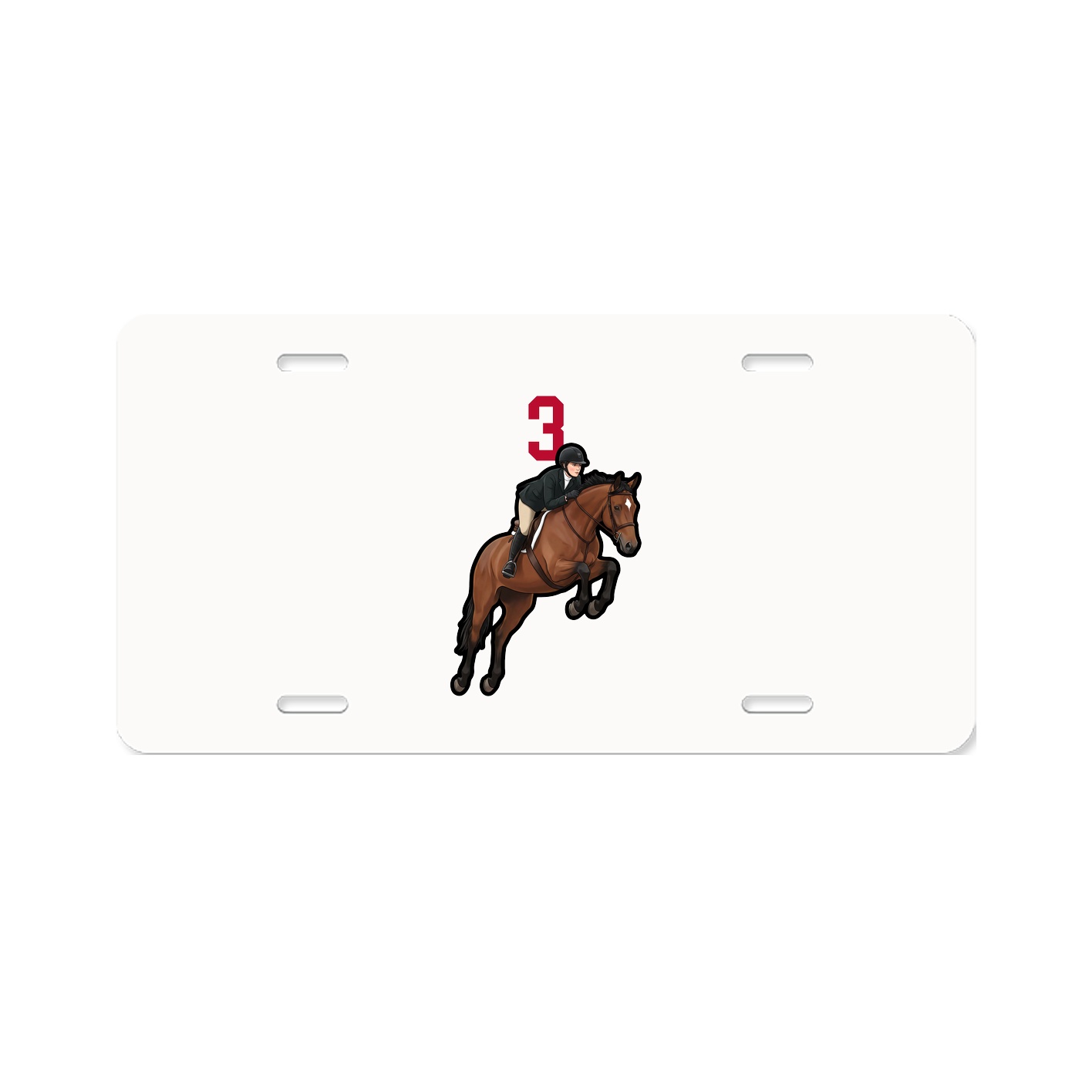 License Plate — Number Top in Classic