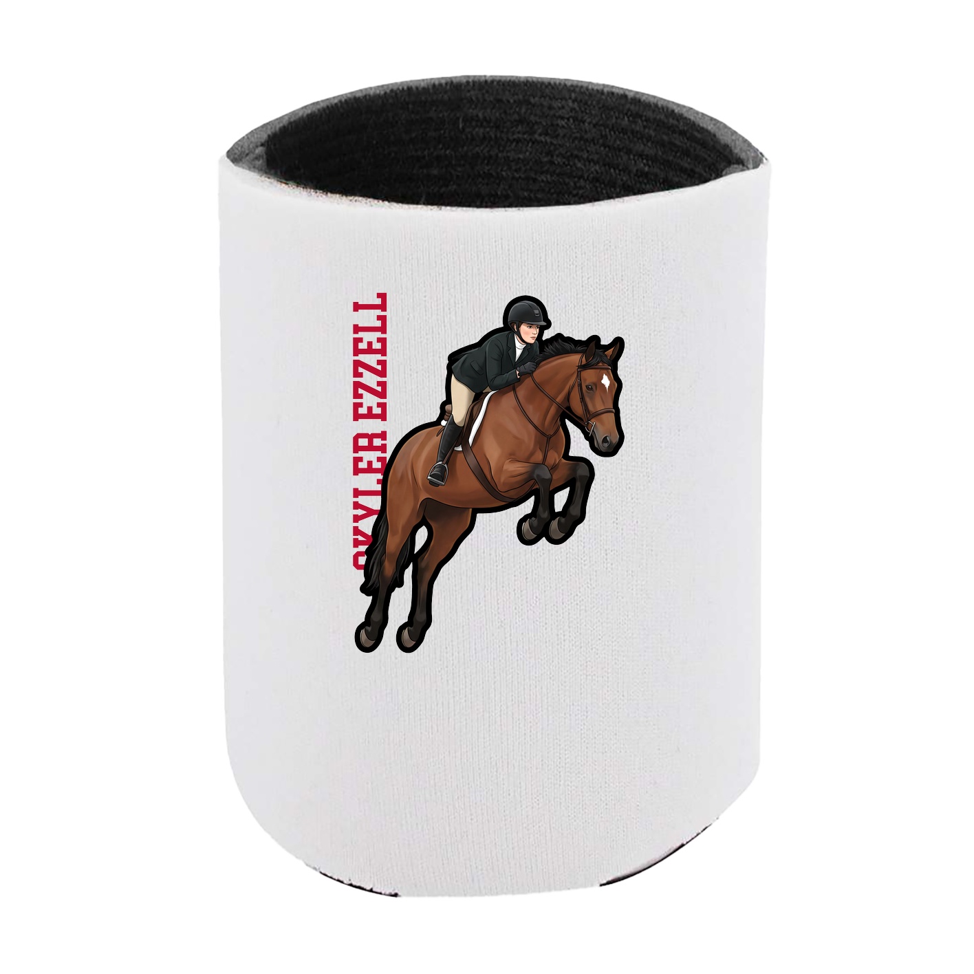 Can Holder — Name Vertical in White