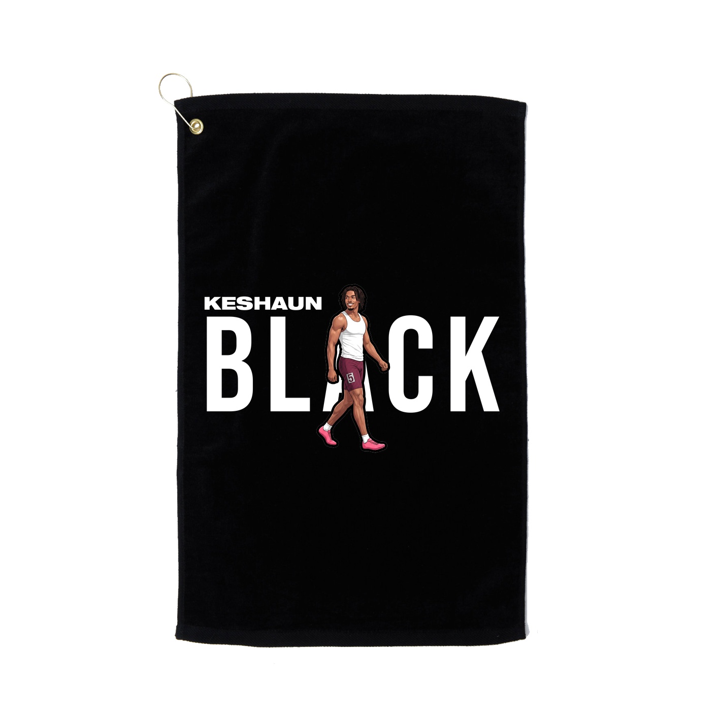 Golf Towel — Player Name in Black