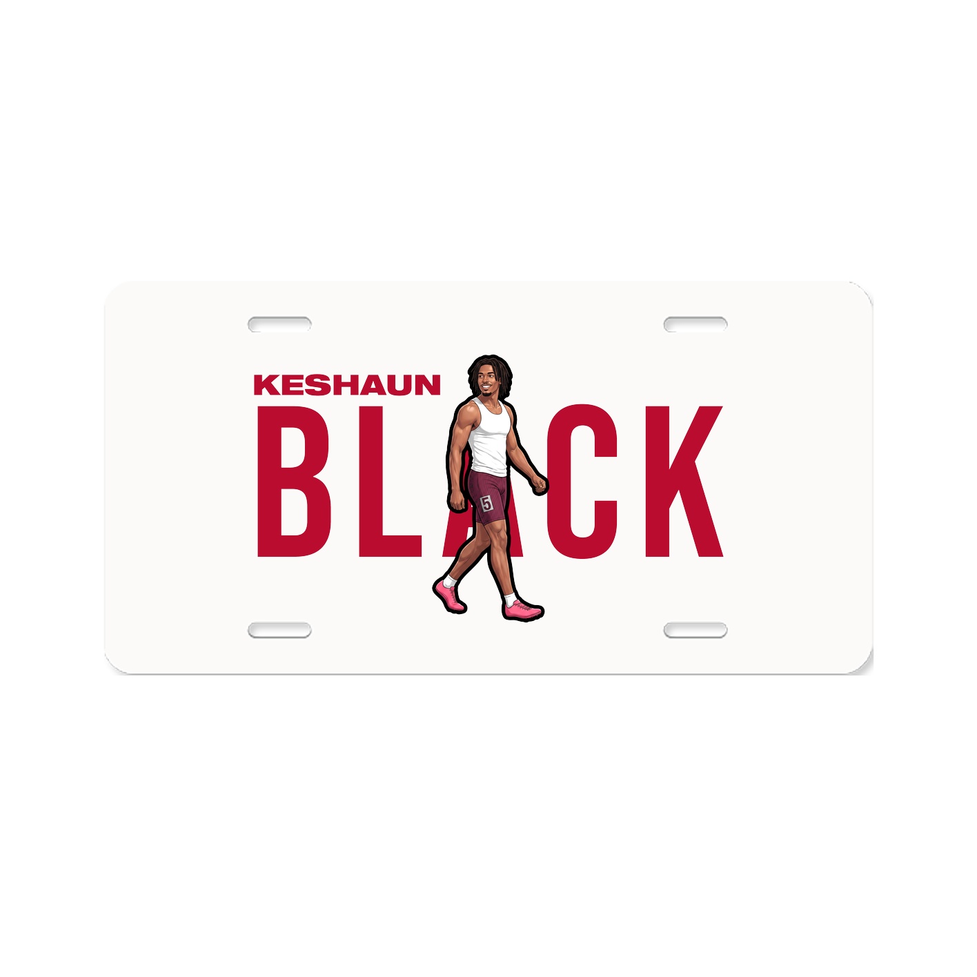 License Plate — Player Name in Classic