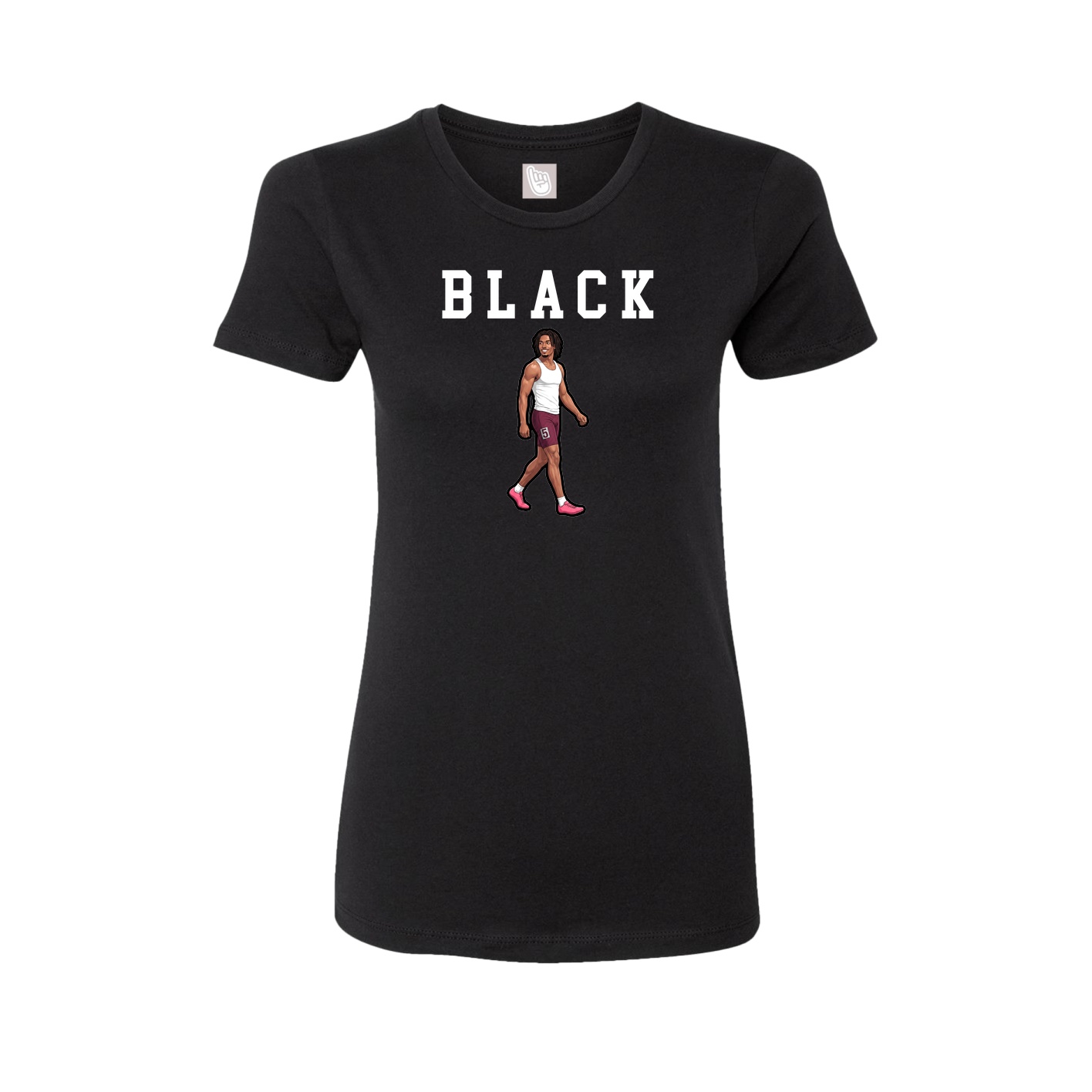 Fitted Women's Tee — Shirsey in Black