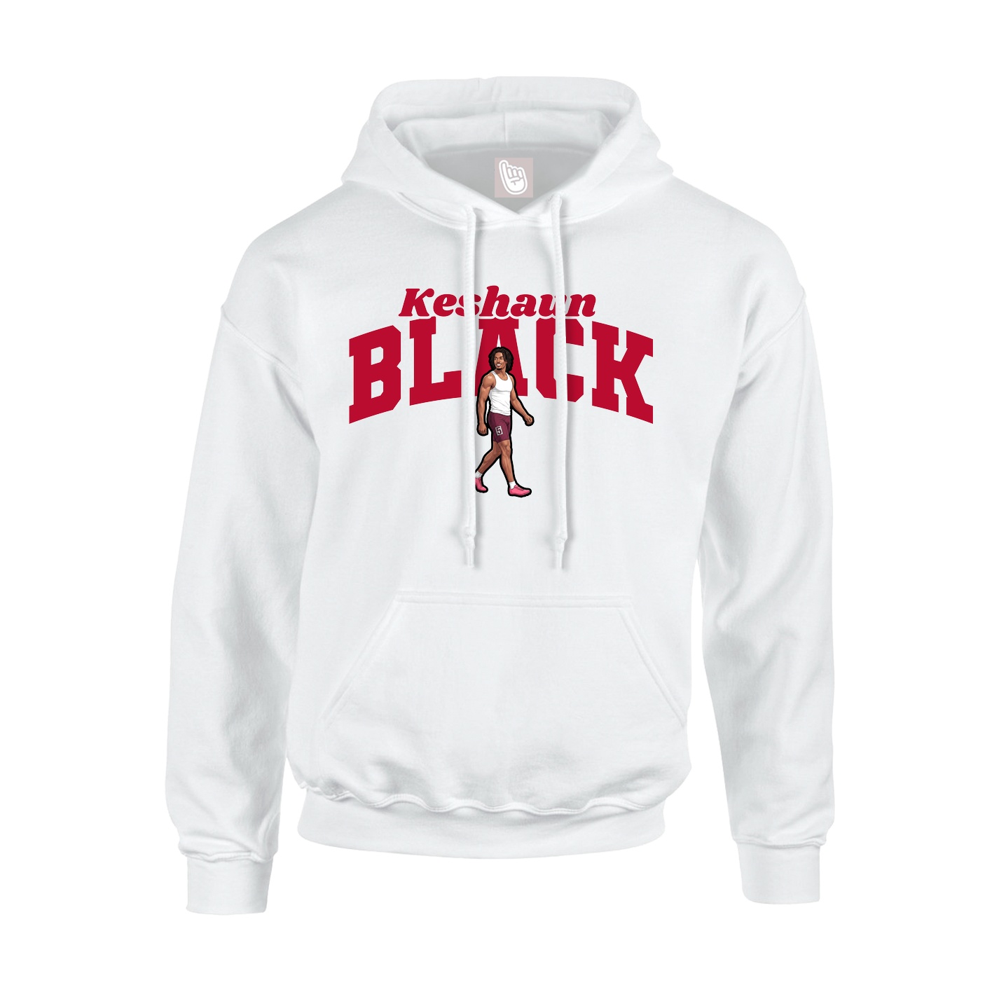 Youth Hoodie — Signature Arch in White