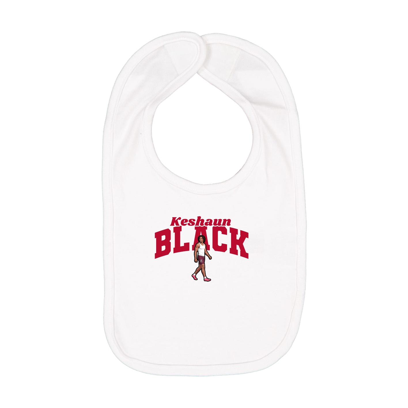 Infant Bib — Signature Arch in White