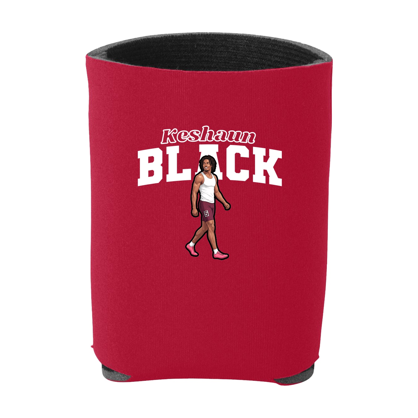 Can Holder — Name Arch in Red