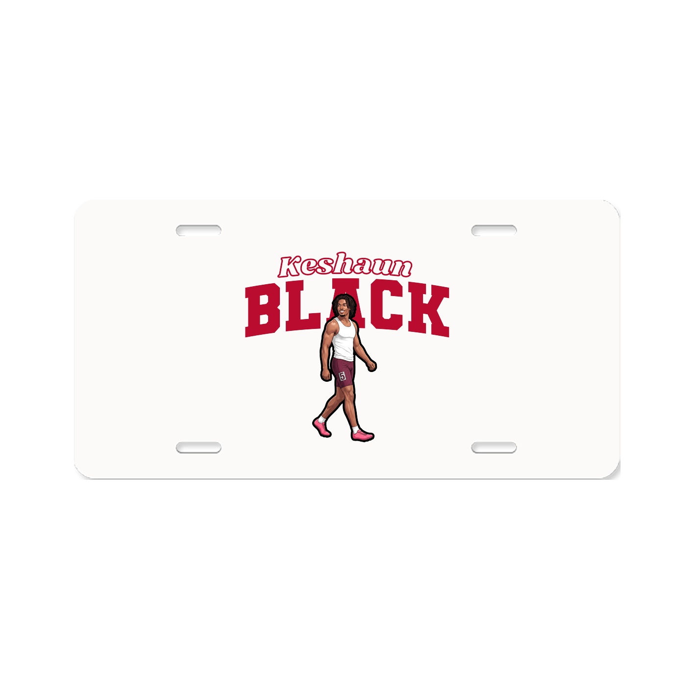 License Plate — Name Arch in Classic