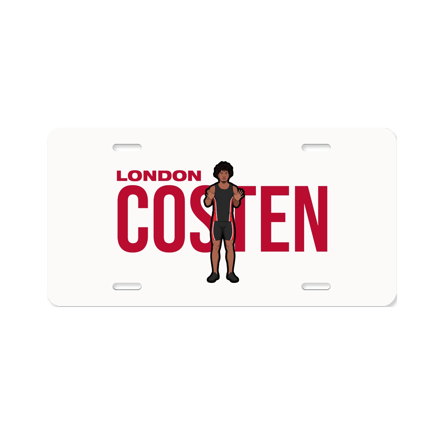 License Plate — Player Name in Classic