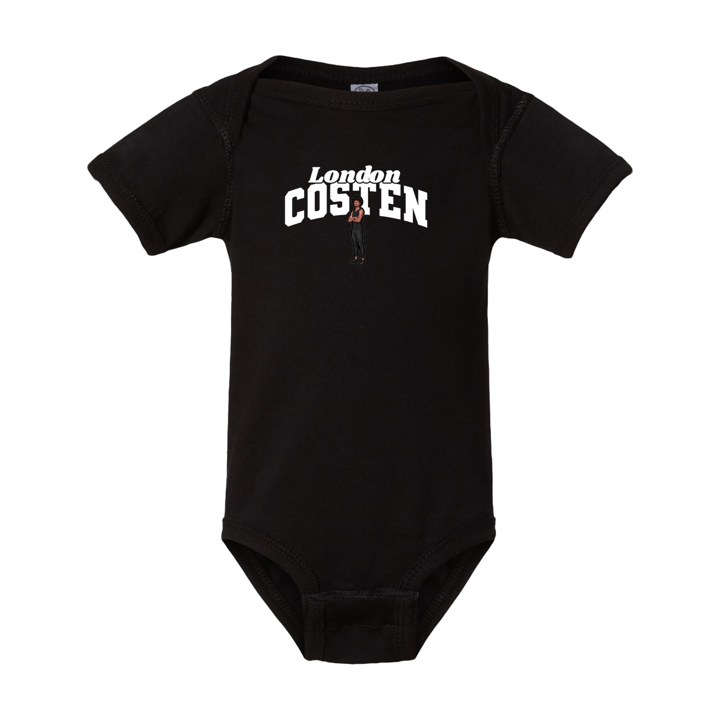 Baby Onesie — Signature Arch in Black