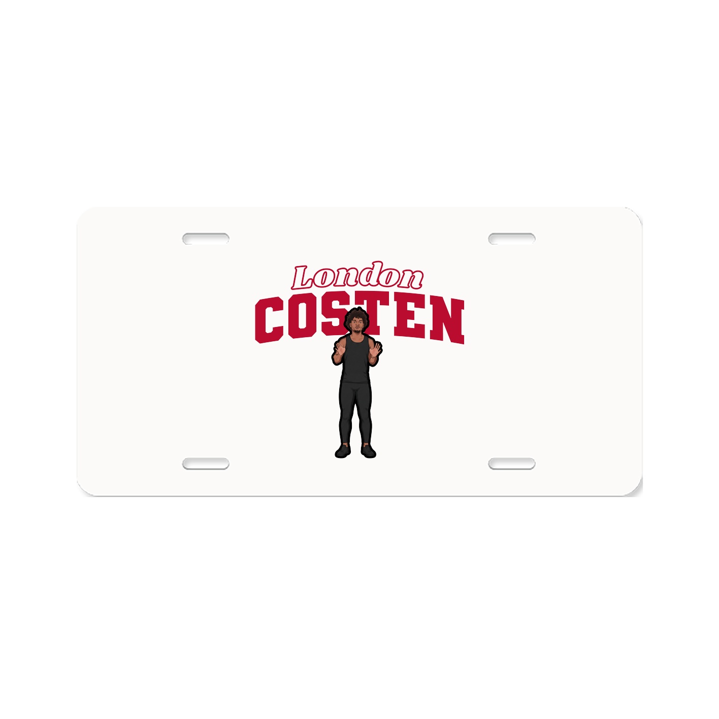License Plate — Name Arch in Classic