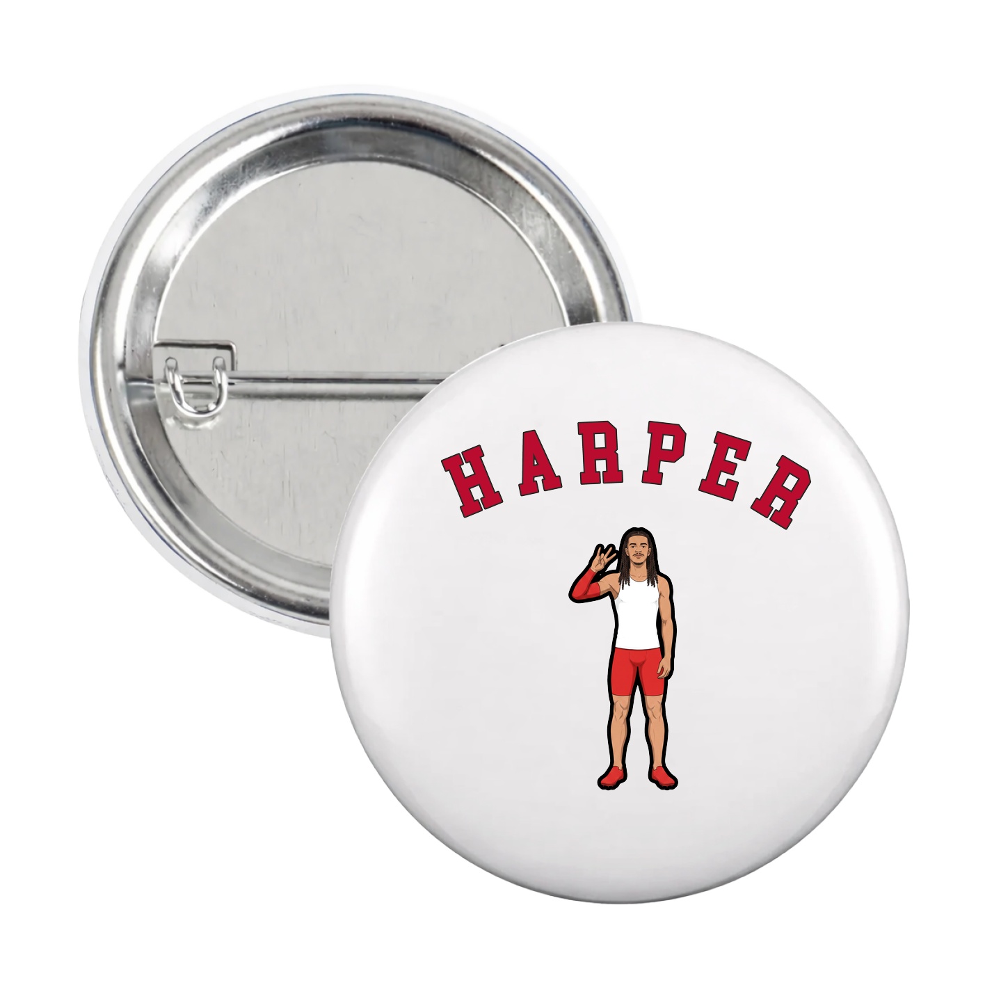 Game Day Button — Shirsey Arch in White
