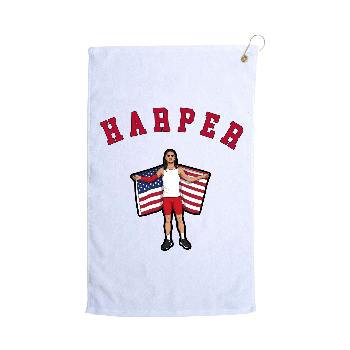 Golf Towel — Shirsey Arch in White