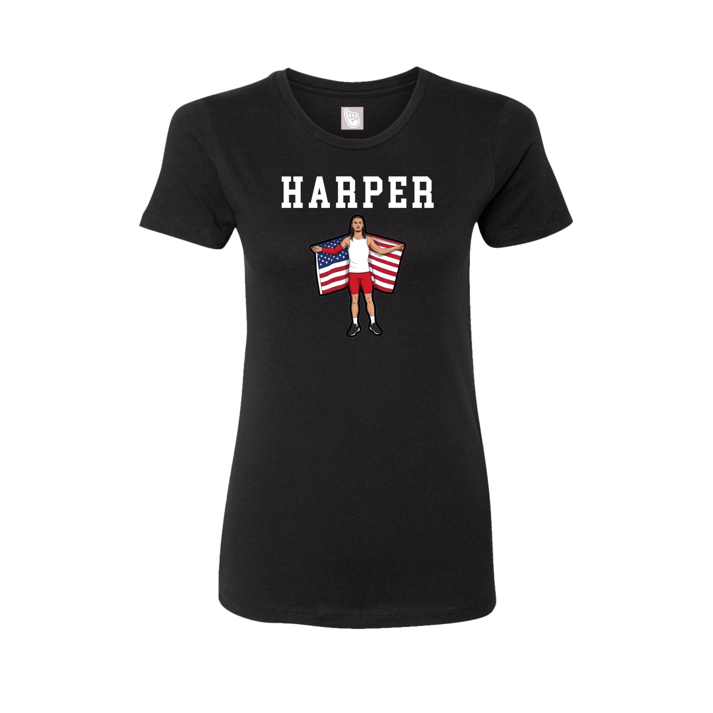 Fitted Women's Tee — Shirsey in Black