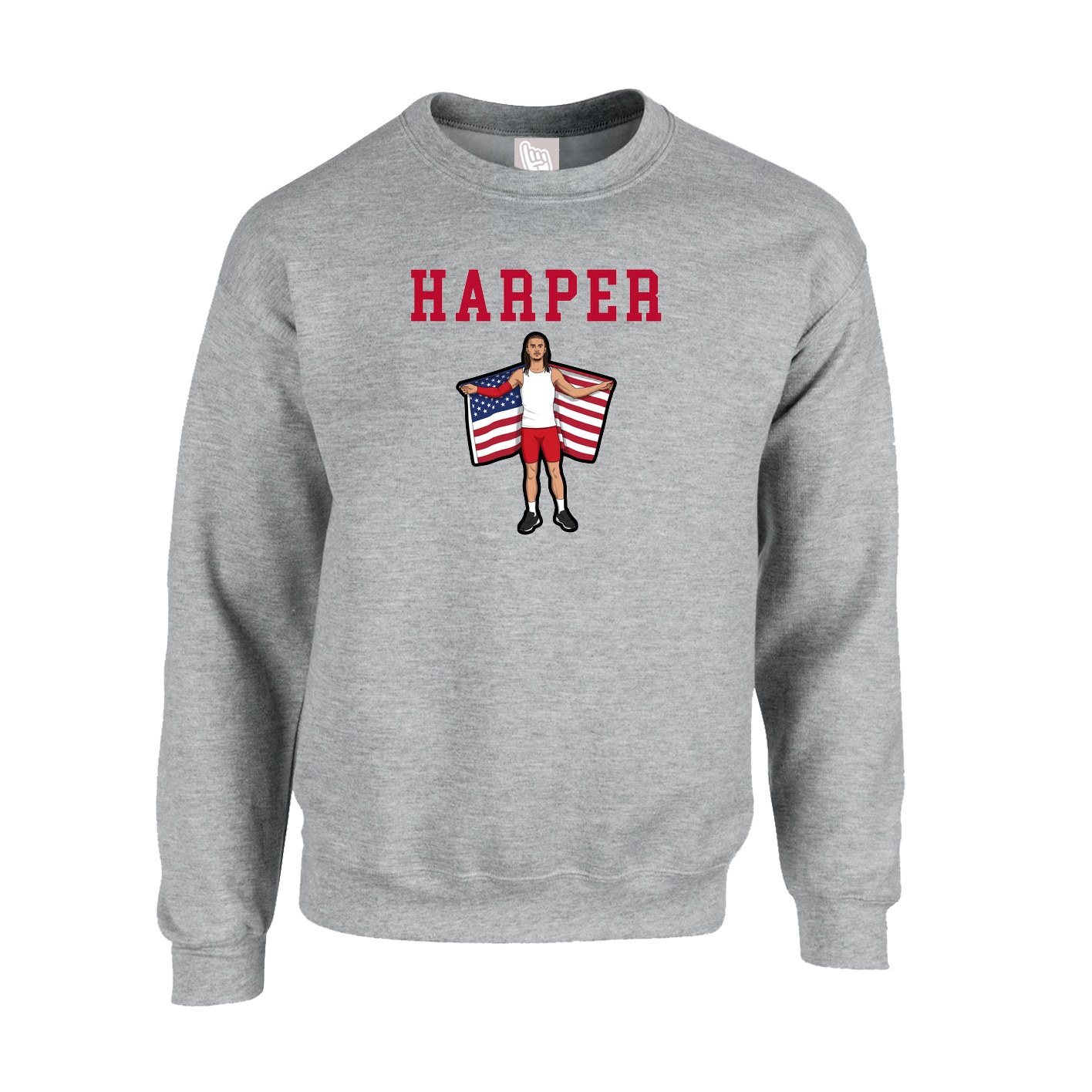 Fleece Crew — Shirsey in Grey