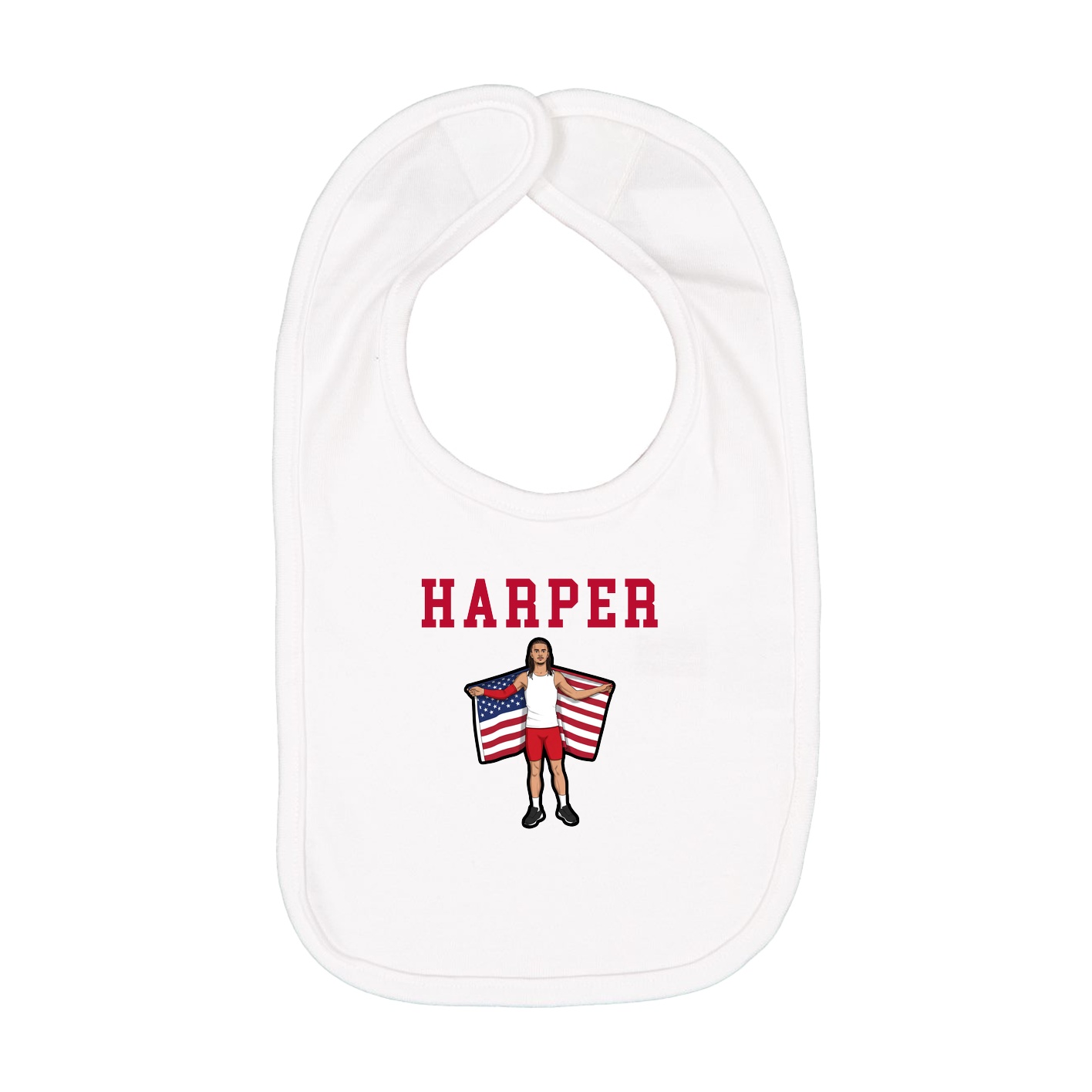 Infant Bib — Shirsey in White