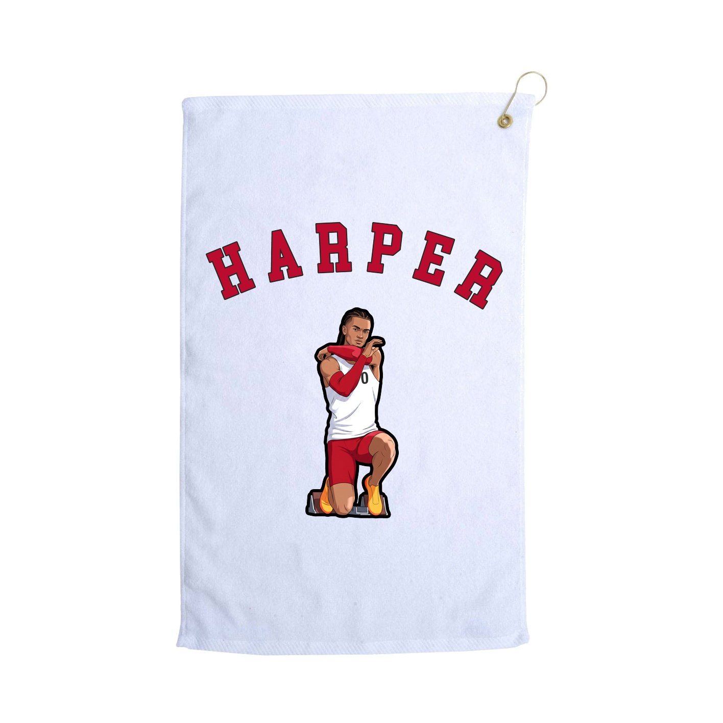 Golf Towel — Shirsey Arch in White