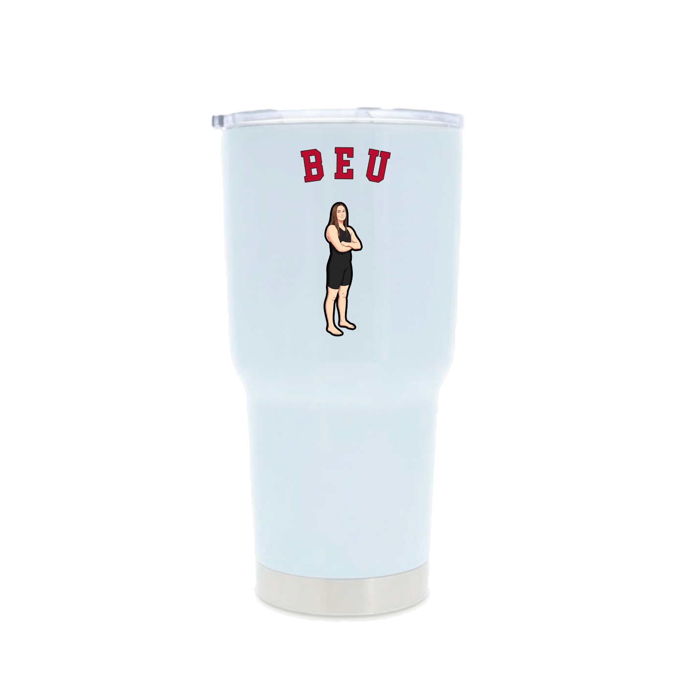 30oz Stainless Steel Tumbler — Shirsey Arch in White