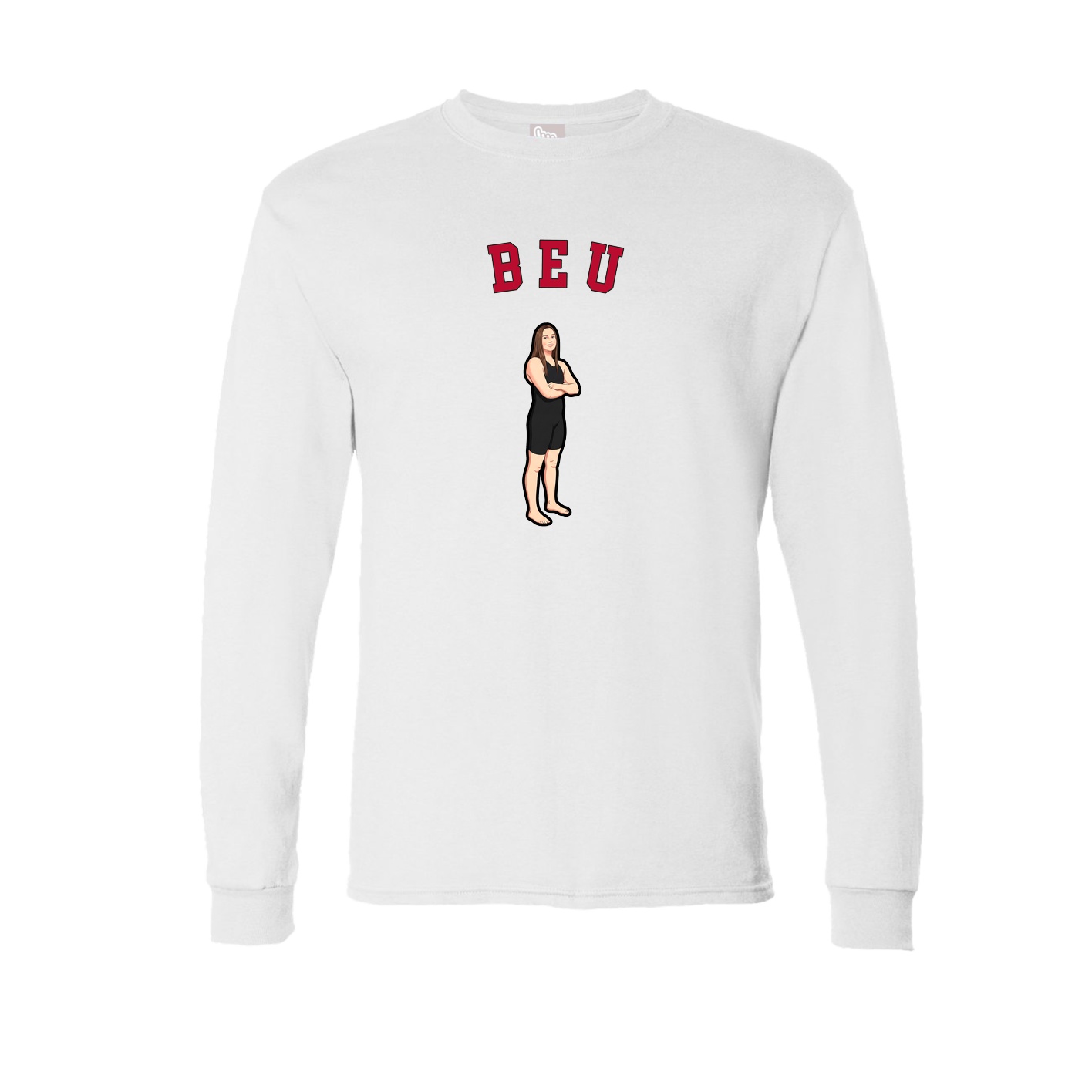 Long Sleeve Tee — Shirsey Arch in White