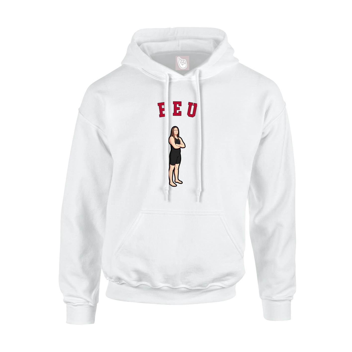 Youth Hoodie — Shirsey Arch in White
