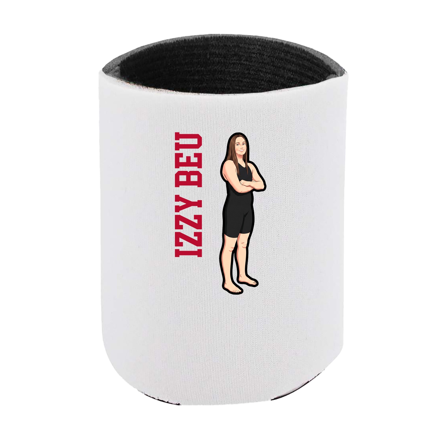 Can Holder — Name Vertical in White