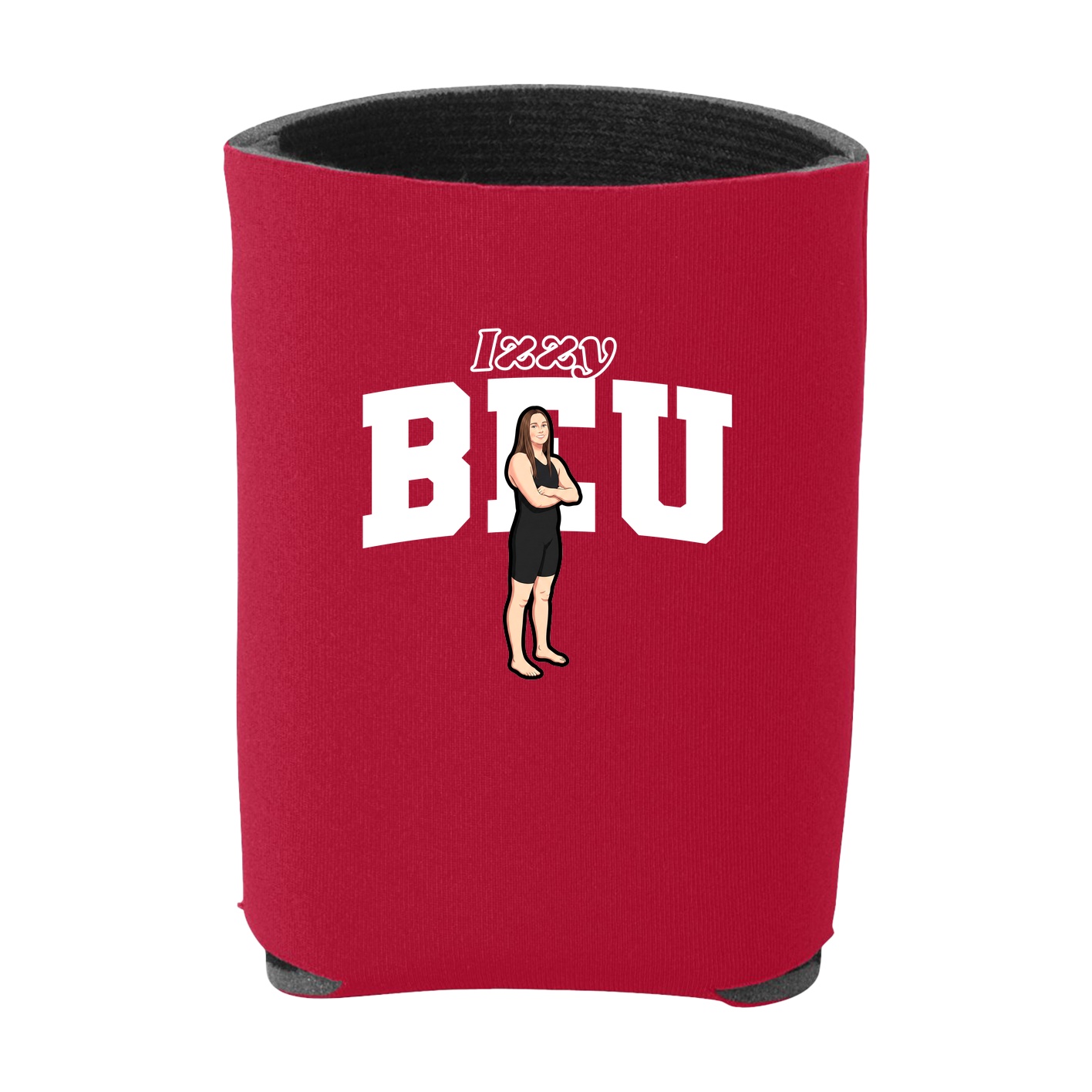 Can Holder — Name Arch in Red