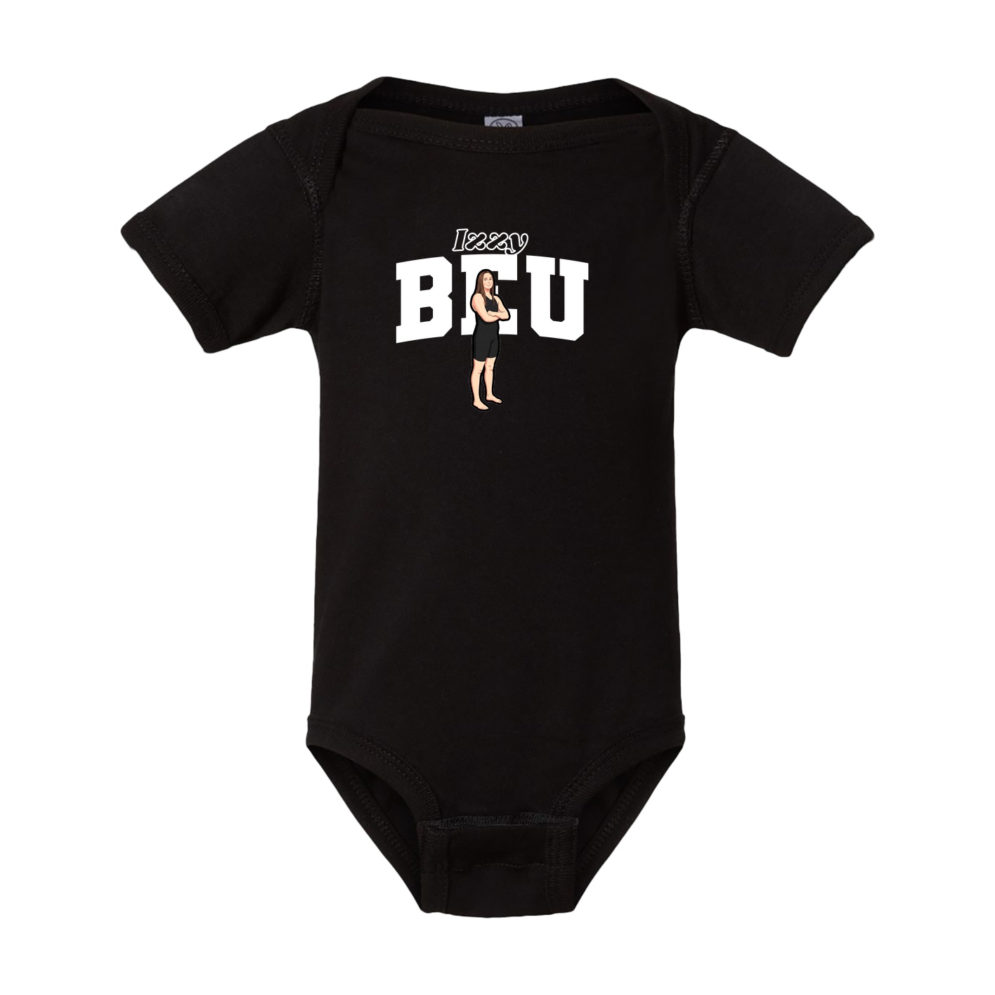 Baby Onesie — Name Arch in Black